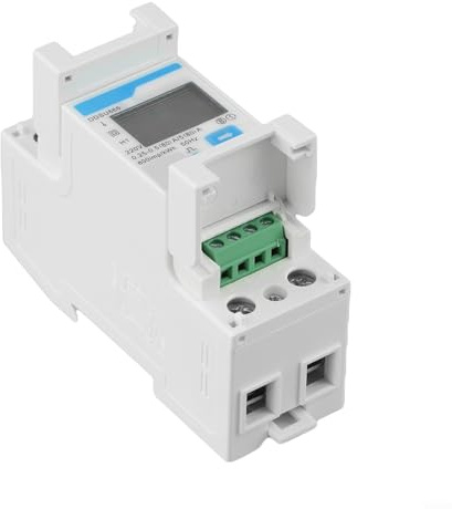 Vilgftyiet Einphasiger DDSU666 Stromzähler DIN-Schiene RS485 Smart-Gerät für Solar-PV-Anlagen EV Ladegeräte 220-240V 80A Weiß