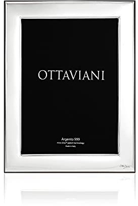 Ottaviani Portafoto fascia stretta della Collezione Specchio in Miro Silver cm 13x18