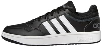 adidas Herren Hoops 3.0 Low Classic Vintage Shoes, Core Black/Cloud White/Grey Six, 46 EU