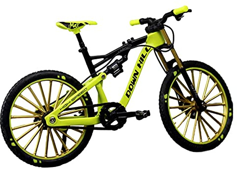 Vecksoy Dedo bicicleta escala 1:10 Mini bicicleta juguete aleación dedos bicicleta de montaña modelo Ornamento bicicleta modelo Bike Gadgets
