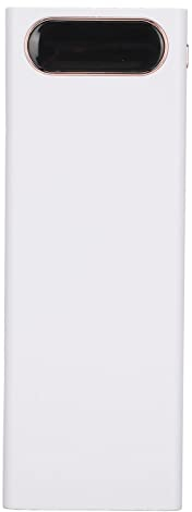 Zunate Power Bank Shell, 20 X Battery Power Bank Case Kit Fai da Te Ricarica Rapida della Batteria da 22,5 W con Display LCD, Supporto Micro/Tipo C/USB(Bianco)