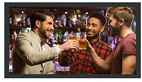 Personalised Bar Runner Wth Photo, Your Image Bar Mat, Print Ready Template, Home Bar Pub Accessories Birthday Gift For Men Women, Small - 440x250, Black