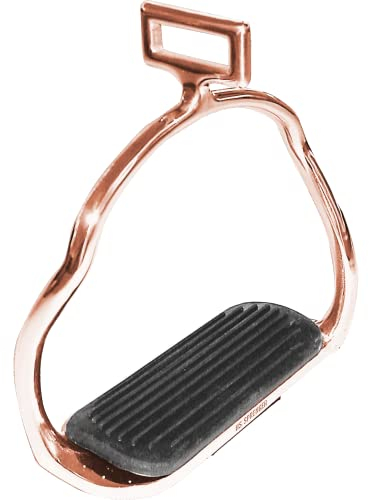 Sprenger Island-Steigbügel mit schwarzer Einlage - 120 mm Trittweite - roségold