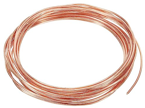 PATIKIL 16.4 Feet Solid Bare Copper Wire, 17 Gauge 99.9% Pure Copper Wire 1.5mm Soft Beading Wire Metal Plant Stem Ties for Jewelry Craft (5m)