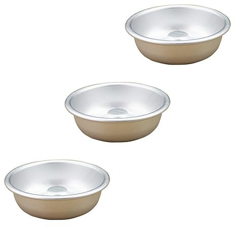 Mikinona 3pcs Pudding Mold Non-Stick Tartlet Molds for DIY Cupcake Baking for Christmas Cake Tins