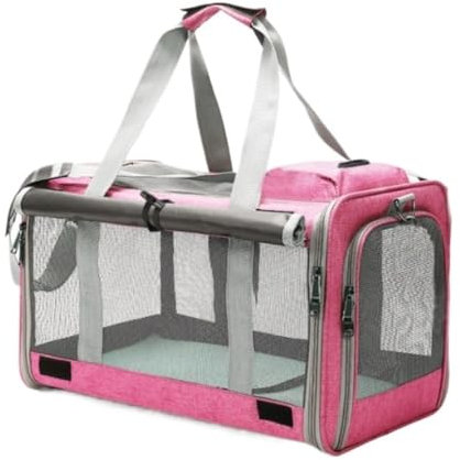 REIFOR Transportbox Hund Katzen-Rucksack-Träger-Haustier-Luftblasen-Tragetasche Für Kleine Mittelgroße Kitty-Welpen, Transparenter Katzenraum Katzentasche Transporttasche Katze(D)