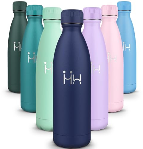 HoneyHolly Trinkflasche Edelstahl, Thermosflasche 1000ML, BPA-frei Auslaufsichere Vakuum Isolierte, Thermoskanne, Doppelwandige Wasserflasche für Fahrrad, Reisen, Sport, Yoga, Camping, Fahrrad