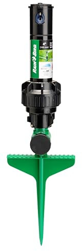 Rain Bird 42SASPG 42SA Gear Drive Rotor Sprinkler on Heavy Duty Green Spike, Adjustable 40° - 360° Pattern, 26' - 38' Spray Distance