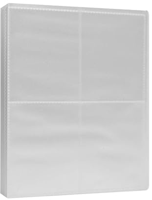 Album para Cartas, 4 Bolsillos por Página 30 Páginas Con Capacidad para 240 Cartas, Album Cartas Libro Titular Protección Cartas(Album03)