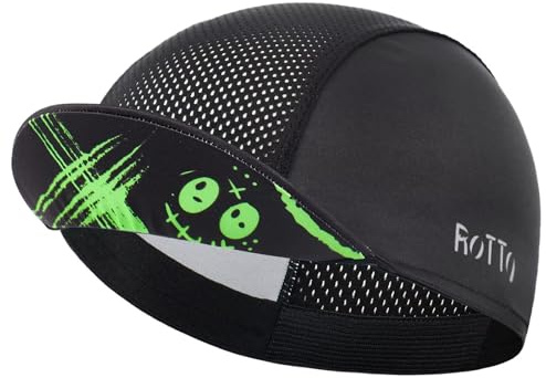 ROTTO Gorra de Ciclismo para Verano Gorra Bajo Casco Ligera y Refrescante con Visera Borde Transpirable Absorción del Sudor