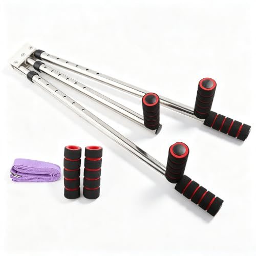 Culnflun Beinstrecker, 3 Stangen Beinspreiz Dehnmaschine, Flexibilitäts und Bänderdehnungsgerät, Spagattrainer für Ballett, Yoga, Tanz, Kampfsport, Heimfitnessstudio