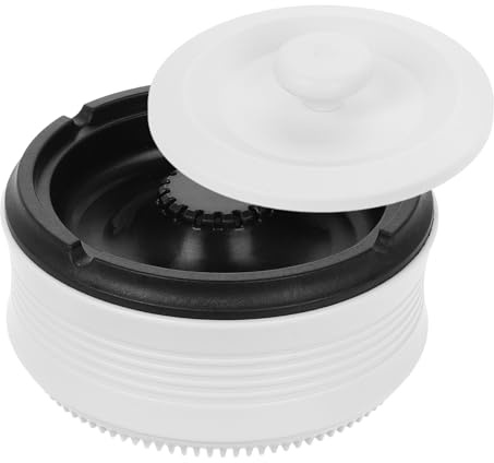 Homoyoyo Cendrier Intelligent Électrique Portable Purification d'air Grosse Capacité Couleur Ivoire Adapté pour Voiture Maison et Bureau Cendrier Automobile Multifonction sans Fumée