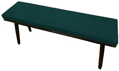 JIAFANG Benutzerdefinierte Bankauflage 50 x 140 cm Unterseite Antirutsch Sitzkissen Bank mit Reißverschluss für Gängige Bänke Und Bierzeltgarnituren, Grün