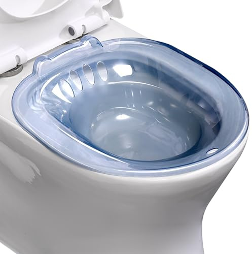 Sitzbad für die Toilette zu Hause, tragbar, sicher über der Toilette, Sitzbadewanne für die private Pflege bei Hämorrhoiden zu Hause, nach der Geburt