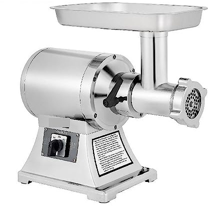 Máquina picadora de carne eléctrica, picadora portátil comercial de acero inoxidable de 1100 W, procesador de alimentos, electrodomésticos