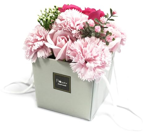 Ancient Wisdom Soap Flower Bouquet - Pink Rose & Carnation