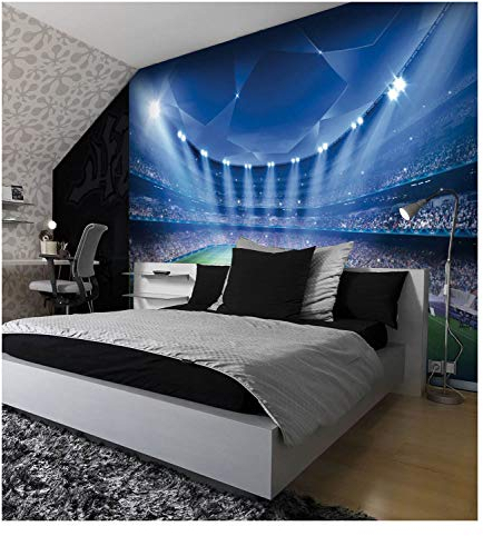 Football Stadium Pitch Sports Wall Mural Photo Wallpaper Kids Bedroom Decoration 325x215cm