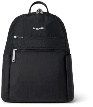 Baggallini kvinnors stöldskydd semester ryggsäck, Svart - en storlek