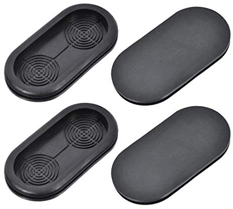 Sourcingmap Wire Protector Oil Resistant Armature Oval Rubber Grommets 35x75mm Mounting Dia 4Pcs