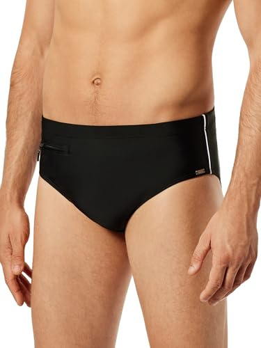 Schiesser Herren zwembroek Slip Comfort Badehose, Schwarz, XXL EU