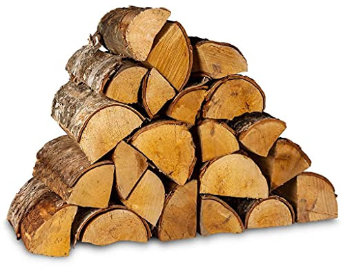 Logpile 60kg Birch Kiln Dried Fire Logs for Wood Burners | Ready to Burn, Long Burning & Quick Lighting, Smokeless, Firewood for Stoves, Fireplaces & Firepits | Premium Sustainable British Hardwood