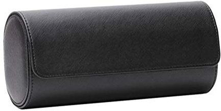 iplusmile Uhrenbox Aus Elastischem Pu-Leder Mit 3 Fächern Runde Uhr Aufbewahrungsbox Für Zuhause Und Reisen Eleganter Uhr Organizer Für Uhrenspeicher Und Schmuck