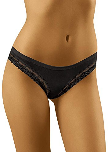 Wolbar Damen Mini-Slip WB156, Schwarz,S