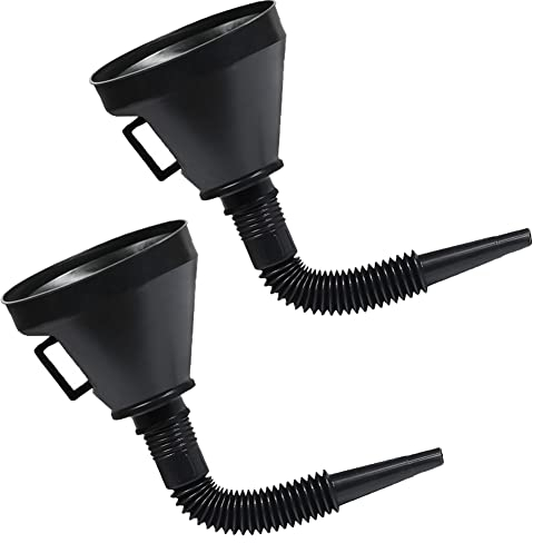 Carburant, Remplissage en Plastique pour Voiture, Entonnoir Multifonctionnel avec Buse d'extension Flexible pour Voitures et Motos, Huile Moteur, Kérosène et Essence
