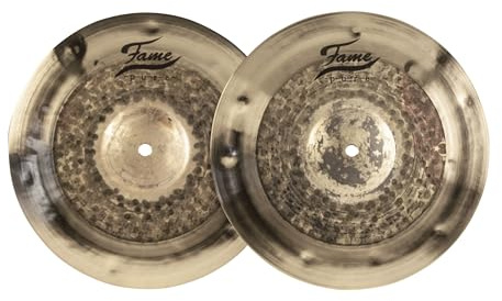 Fame Pure Hybridual HiHat 13, Hochwertige HiHat-Becken, Beeindruckender Sound