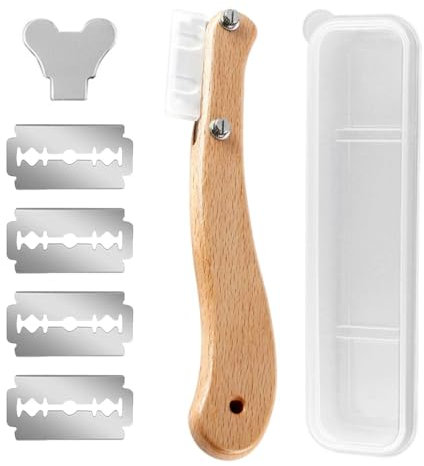 Coltello Da Pane Curvo Da 1 Pezzo, Coltello Per Tagliare L'Impasto In Legno, Coltello Per Decorare Il Pane, Coltello Per, Coltello Per Segnare L'Impasto, Accessori Per La Cottura Del Pane