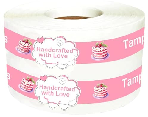Food Retail Package Seal Stickers 9x1 Inch Safe Secure Tamper Evident Lids Stickers Tamper Proof Sticker 500 Pcs Tampers Evident Labels Sealed for Freshness Labels for Handmade Crafted Baking
