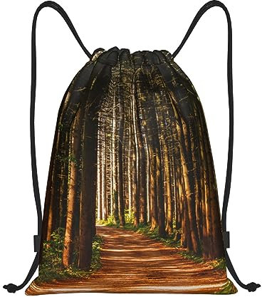 Tunnelzug Gymsack Baum Natürliche Umwelt Druck Stoffbeutel Verstellbar Zuziehbeutel wasserdichte Gymnastikbeutel, Für Schwimmen, Reisen, 36x42cm