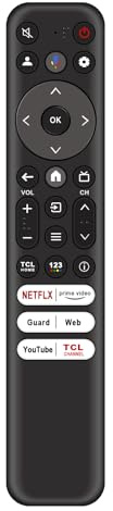 Nouvelle RC813 FMBA La Voix Télécommande de Remplacement Convient pour TCL | Smart TV 75Q750G 85Q750G 65Q750G 55Q750G