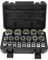 Gueenky 21 Pièces Coffret de Douille Multidents, 8-36 mm Douille Torx Femelle 1/2 Profil à 12 et 6 Pans, Jeu de Clé à Douille Multiple CR-V