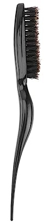 CALLARON Spazzola Per Capelli Con Setole Naturali e Punte Coda Leggera e Maneggevole Pettine Per Cotonatura e Styling Professionale Per Uso Quotidiano e Viaggi Nero