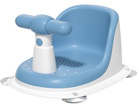 GARIOUANS Blauer Duschsitz aus Robustem Pp mit Großzügigem Offenem Design Moderner Stil für Neugeborene und Babys im Bad