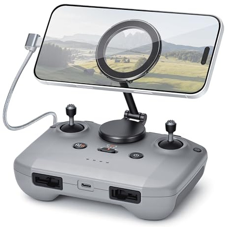 STARTRC Justerbar magnetisk mobiltelefonhållare för fjärrkontroll RC-N1/N2/N3, för Neo, Mini 4 Pro/4K/3/2/2 SE Air 3S/3 drönare tillbehör