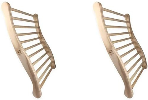 SudoreWell® Sauna Rückenlehne - 2-seitig ergonomisch geformt - 2 Stück