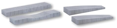 NOCH Quai époque III - IV Set (4 pièces) pour Märklin Voie C H0 Modélisme