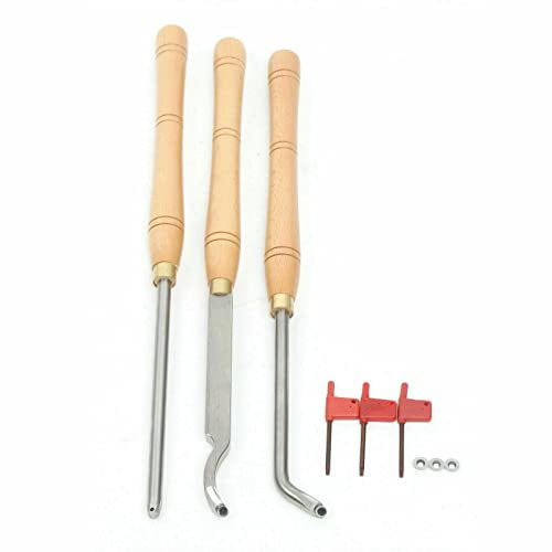 Utensili rotanti, 3 scalpelli rotanti a collo di cigno, utensili rotanti in metallo duro, tornio a mano, tornio in legno, set di scalpelli per legno