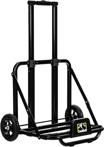 Craftfull Transportwagen für Powerstation Adventure CP-2400 | 50 kg belastbar - Transport Wagen klappbar - Verstellbar- Vollgummireifen - Sackkarre - Schiebewagen - Gepäckwagen (0% Mwst. & Wagen)