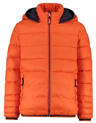 CMP Unisex Kinder Gilet Da Bambino In Nylon Con Cappuccio Fisso Jacke, Orange, 140 EU