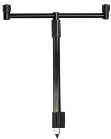 Angelruten-Erdspieß, Angelrutenhalter aus Zinklegierung | Stabiler Angelrutenhalter für den Boden - 2-Head Crossbar Design Gallery Rutenhalterung für Männer, die gerne