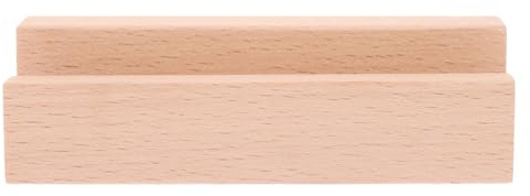 DIYEAH Tischkalender Basis Memo-karten-clip Desktop-fotodekoration Stehende Fotohalter Rustikale Tischnummernhalter Kalenderständer Multifunktionale Bildklemmen Fotozubehör Beige Holz