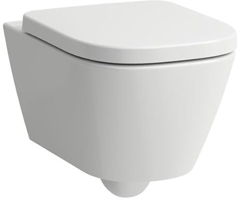 Laufen Meda WC suspendu Advanced, sans rebord, Silent Flush, 360x540mm, fixation cachée chasse deau basse, H8201104000001, Couleur: blanc
