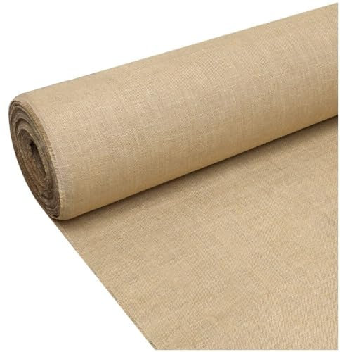 Juta Tessuto Tela Yuta Fibra Naturale 336 GR/m² Decorazioni Casa Rivestimenti Bricolage 150x300 Cm