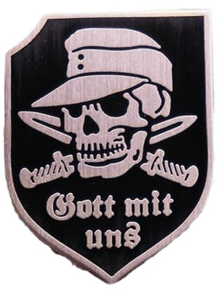 Glaube inspiriert Totenkopf Dolch Brosche Gothic Metall Pins Religiöses Symbol Sammlerstück Zubehör Geschenk für Dunkel