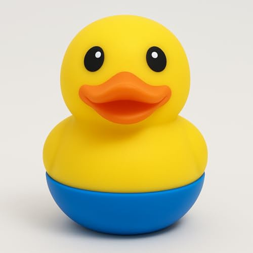TensCare Duckling+ Badethermometer & Badespielzeug, LCD mit roter LED-Warnleuchte, BPA-frei, weiches Silikon, langlebige Batterie, für Neugeborene & Kleinkinder