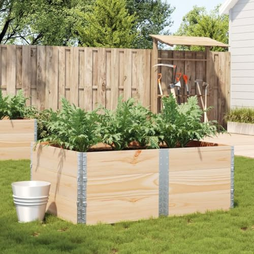 CKioict Jardinière - Pot de fleurs pour l'extérieur - Pour l'intérieur et la terrasse - 150 x 100 cm - Bois de pin massif