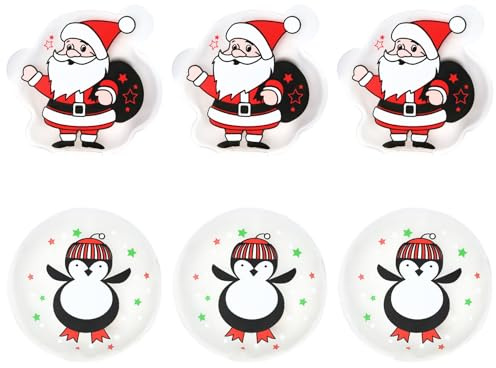 com-four® 6X Taschenwärmer wiederverwendbar, weihnachtliche Handwärmer | Wärmepad für kalte Tage und für unterwegs - Wärmeknickkissen für die Tasche oder in Handschuhen